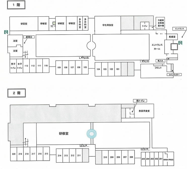 画像 清里合宿場 6号館 案内図