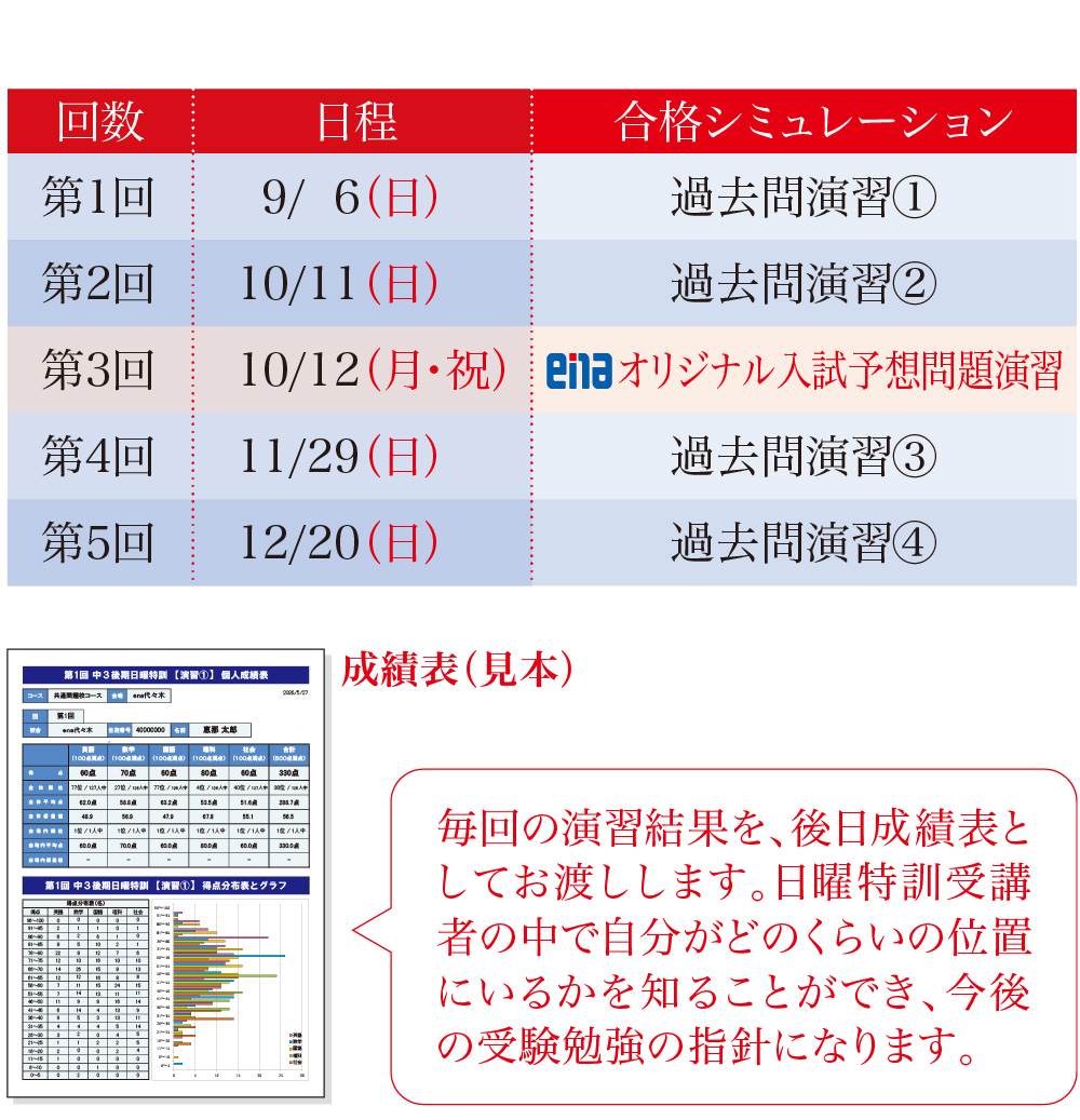 2026年度 中3後期日曜特訓（埼玉） | - 【公式】進学塾のena