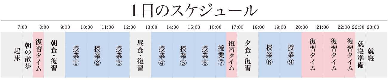 1日のスケジュール