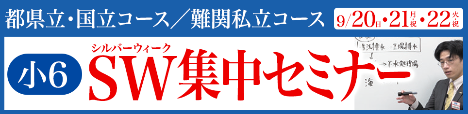 小6SW集中セミナー