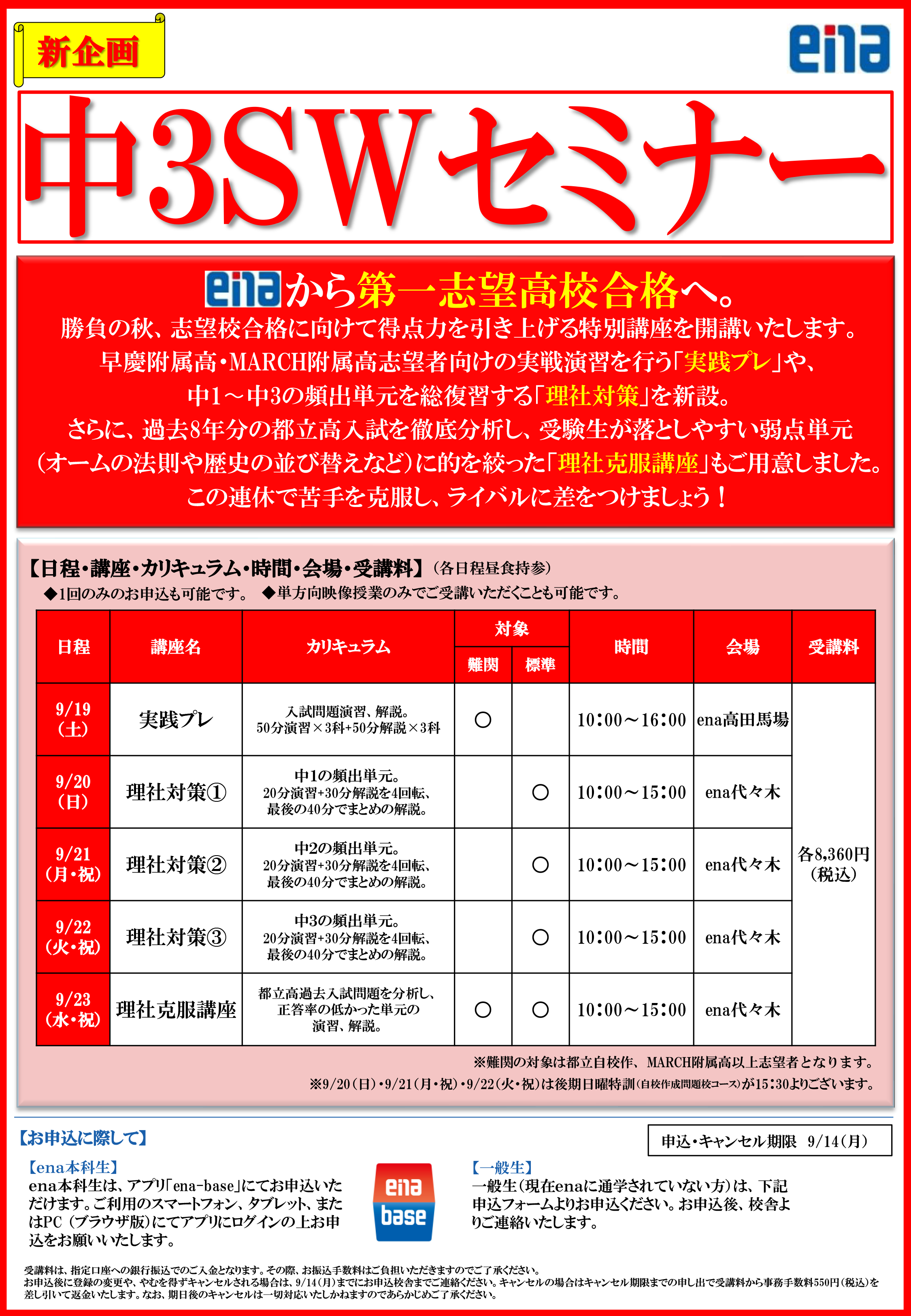 中3SWセミナー