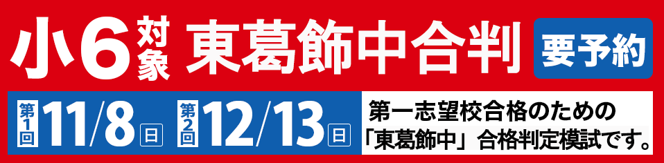 小6東葛飾中合判